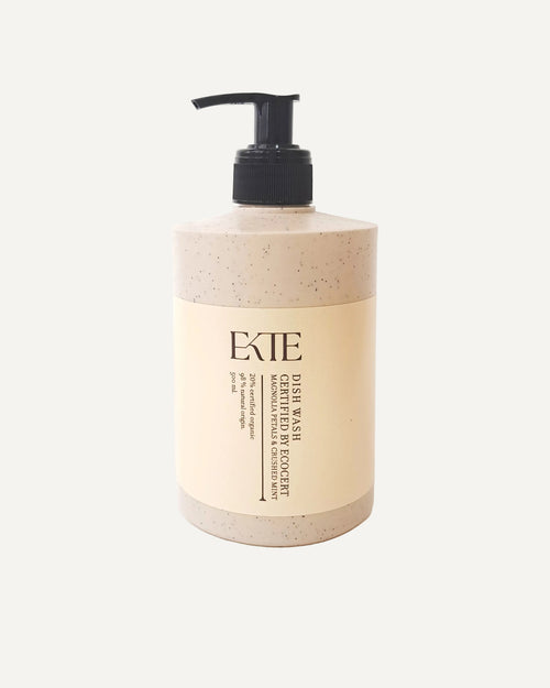 ekte dish wash opvaskemiddel duft af mint magnolia beige flaske 